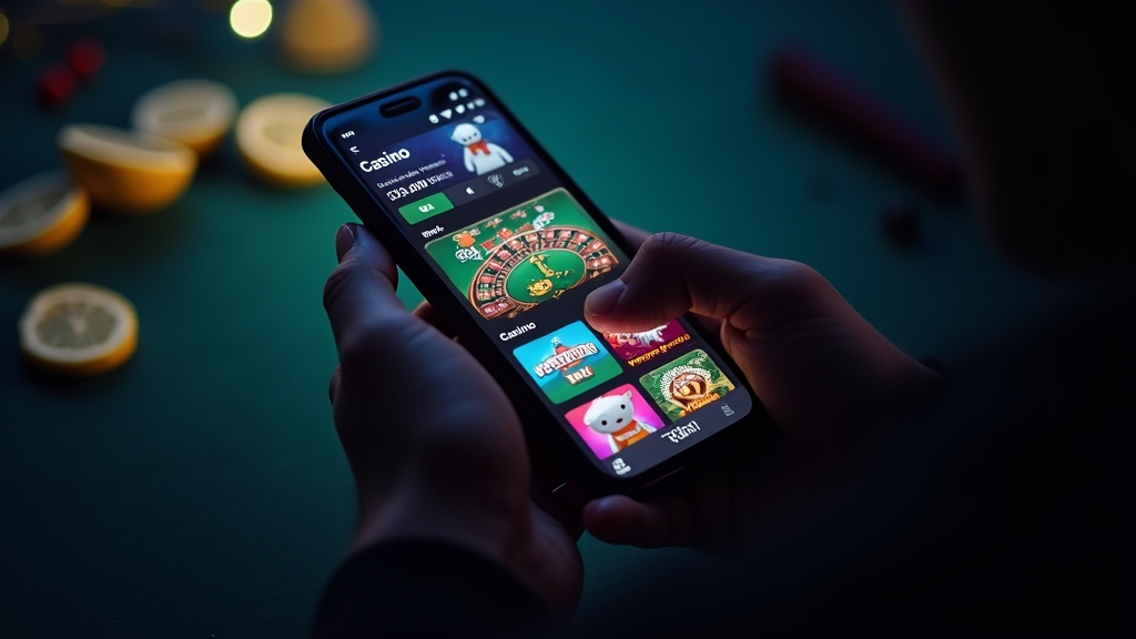 Android phone showing a casino app APK download and install screen
