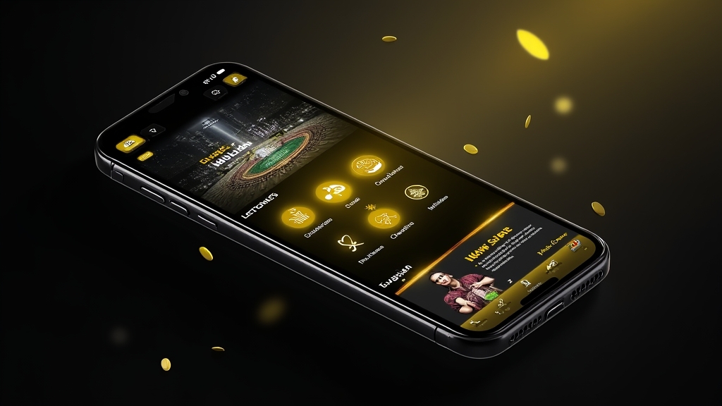 Smartphone showing a responsive casino app lobby with easy-to-tap game tiles